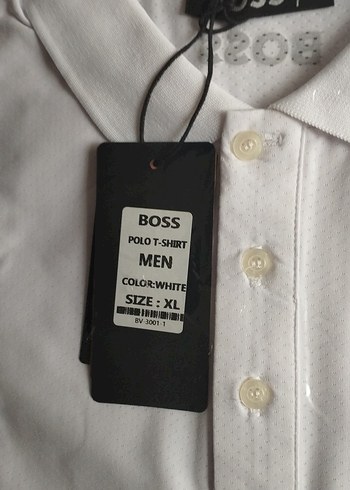 BOSS Erkek Beyaz Polo Yaka Tişört XL - Görsel 3