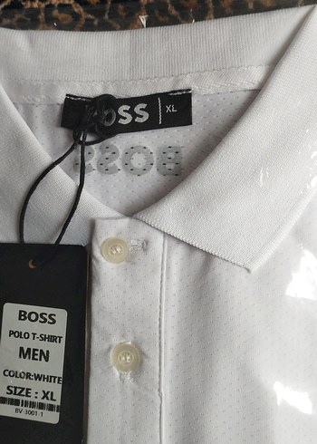 BOSS Erkek Beyaz Polo Yaka Tişört XL - Görsel 2