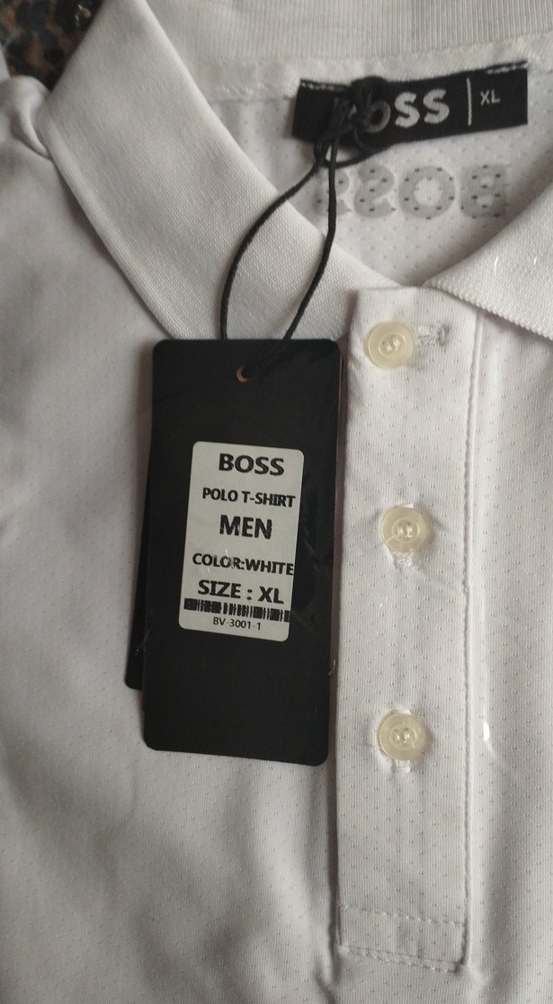BOSS Erkek Beyaz Polo Yaka Tişört XL - Görsel 3
