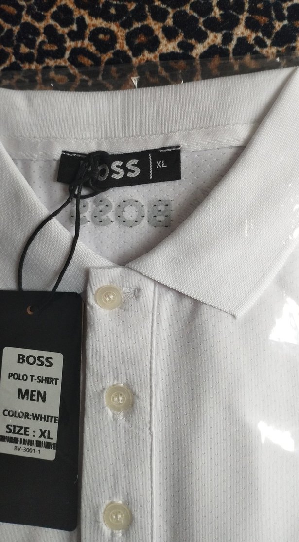 BOSS Erkek Beyaz Polo Yaka Tişört XL - Görsel 2