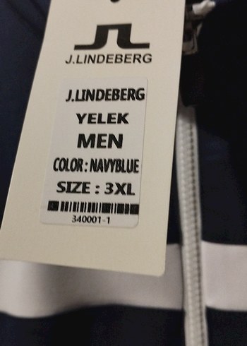 J.Lindeberg Lacivert Fermuarlı Erkek Yelek - Görsel 4
