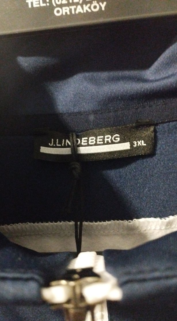 J.Lindeberg Lacivert Fermuarlı Erkek Yelek - Görsel 3