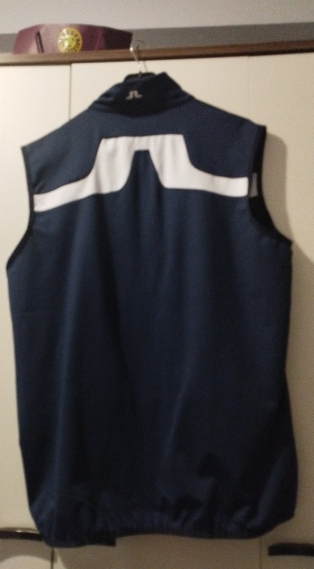 J.Lindeberg Lacivert Fermuarlı Erkek Yelek - Görsel 5