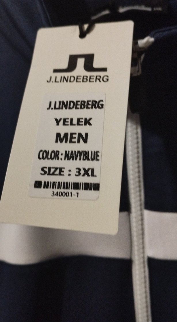 J.Lindeberg Lacivert Fermuarlı Erkek Yelek - Görsel 4