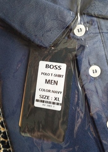 BOSS Erkek Lacivert Polo Tişört - Görsel 2