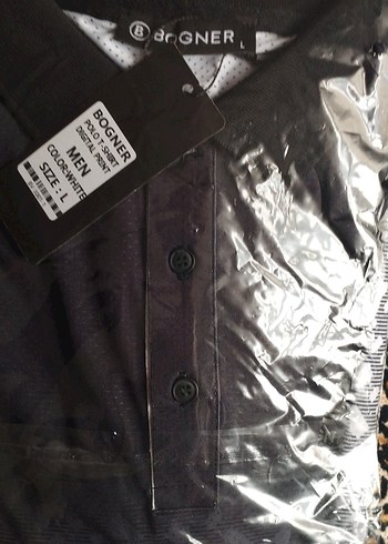 Erkek Siyah Bogner Baskılı Polo Tişört - Görsel 3