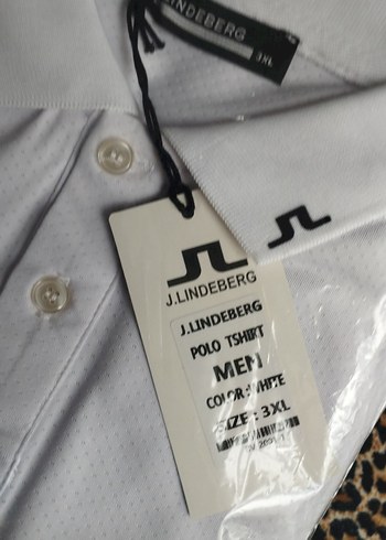 J. Lindeberg Beyaz Polo Yaka Tişört - Görsel 2