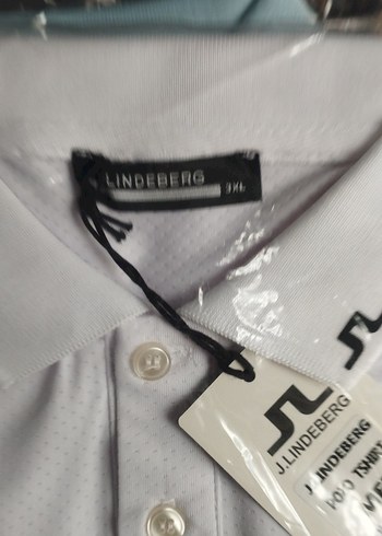 J. Lindeberg Beyaz Polo Yaka Tişört - Görsel 3