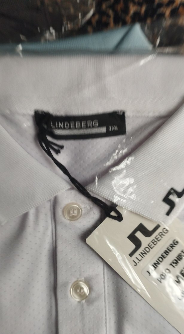 J. Lindeberg Beyaz Polo Yaka Tişört - Görsel 3