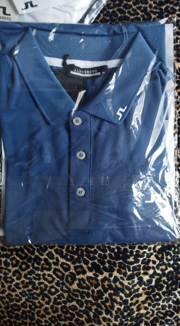 Düğmeli Mavi Erkek Polo Tişört - Görsel 2