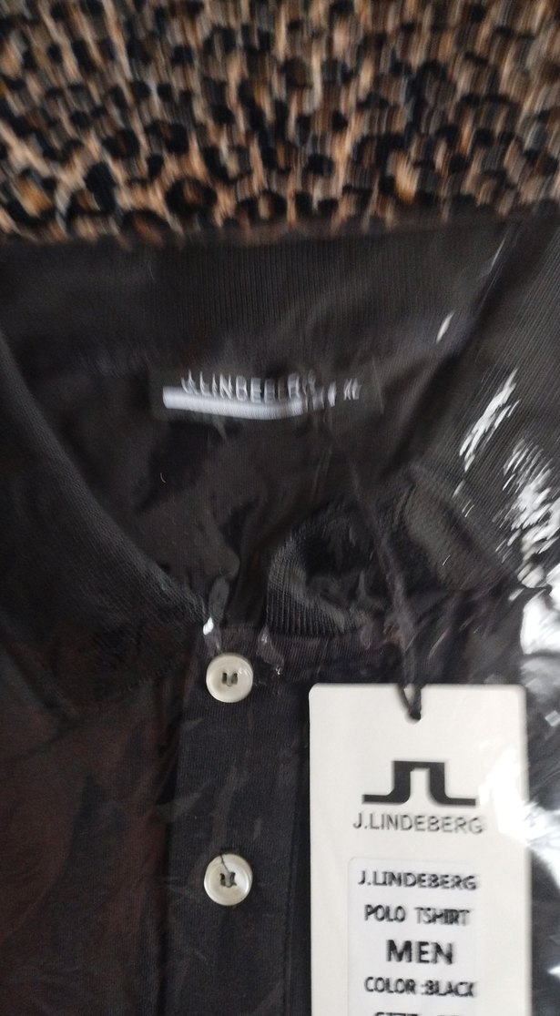 J.Lindeberg Siyah Erkek Polo Yaka Tişört XL - Görsel 3