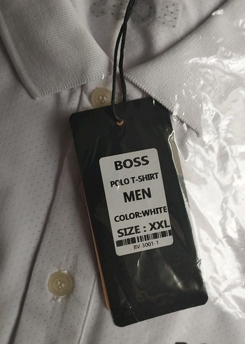 Beyaz Erkek Polo Tişört Boss 2XL - Görsel 2