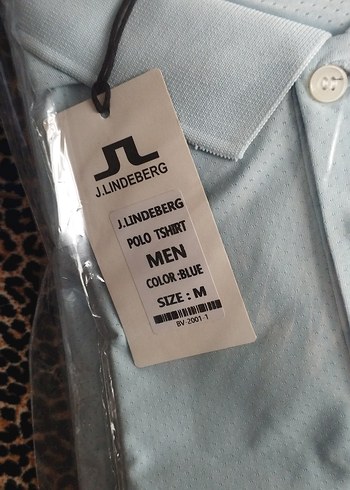 J.Lindeberg Erkek Mavi Polo Tişört - Görsel 2