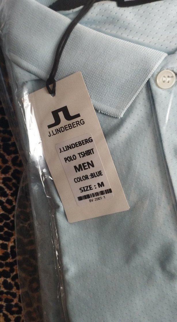 J.Lindeberg Erkek Mavi Polo Tişört - Görsel 2