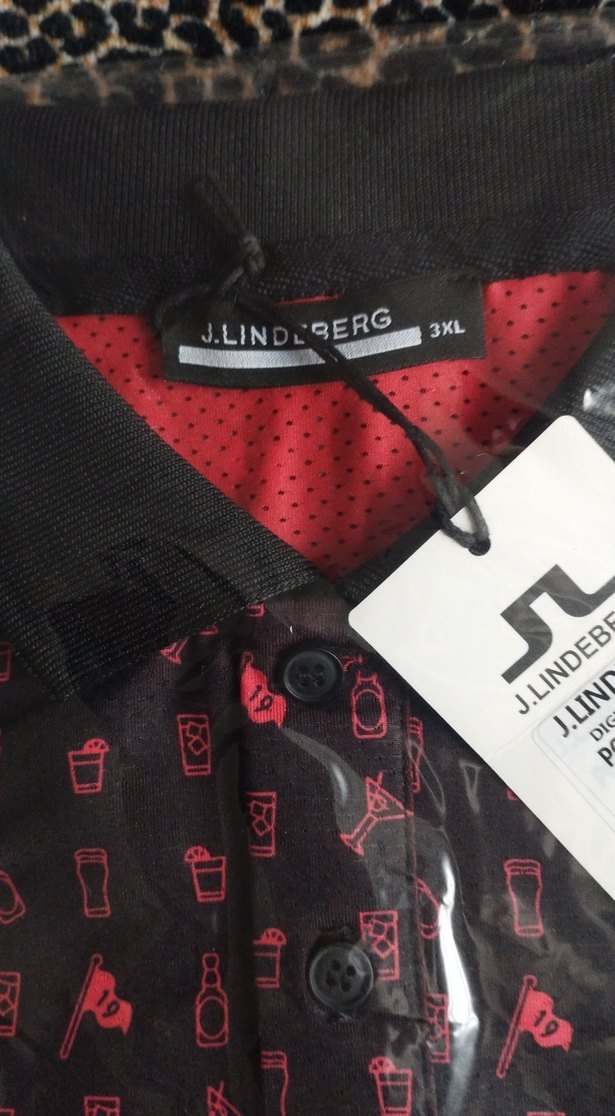 Bordo Baskılı Erkek Polo Tişört - Görsel 3