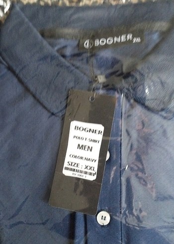 Erkek Lacivert Polo Yaka Düğmeli Tişört - Görsel 2