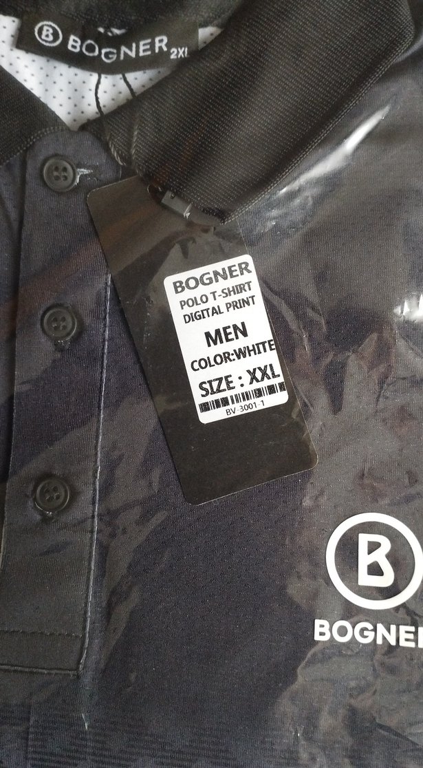 Erkek Siyah Desenli Polo Tişört XXL - Görsel 2