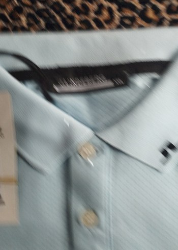 Erkek Mavi Polo Tişört Düğmeli Yaka - Görsel 3