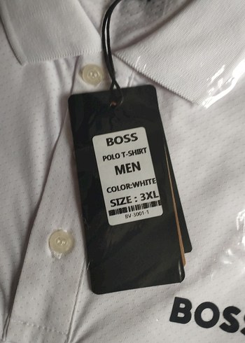 BOSS Beyaz Kısa Kollu Polo Tişört - Görsel 2