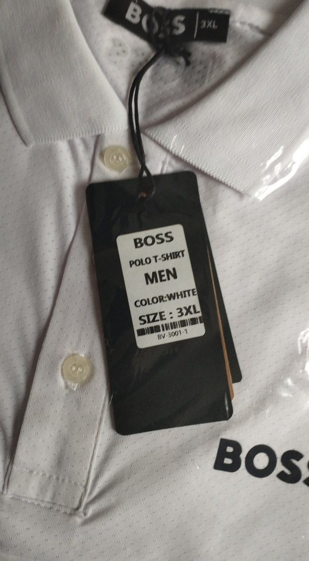 BOSS Beyaz Kısa Kollu Polo Tişört - Görsel 2