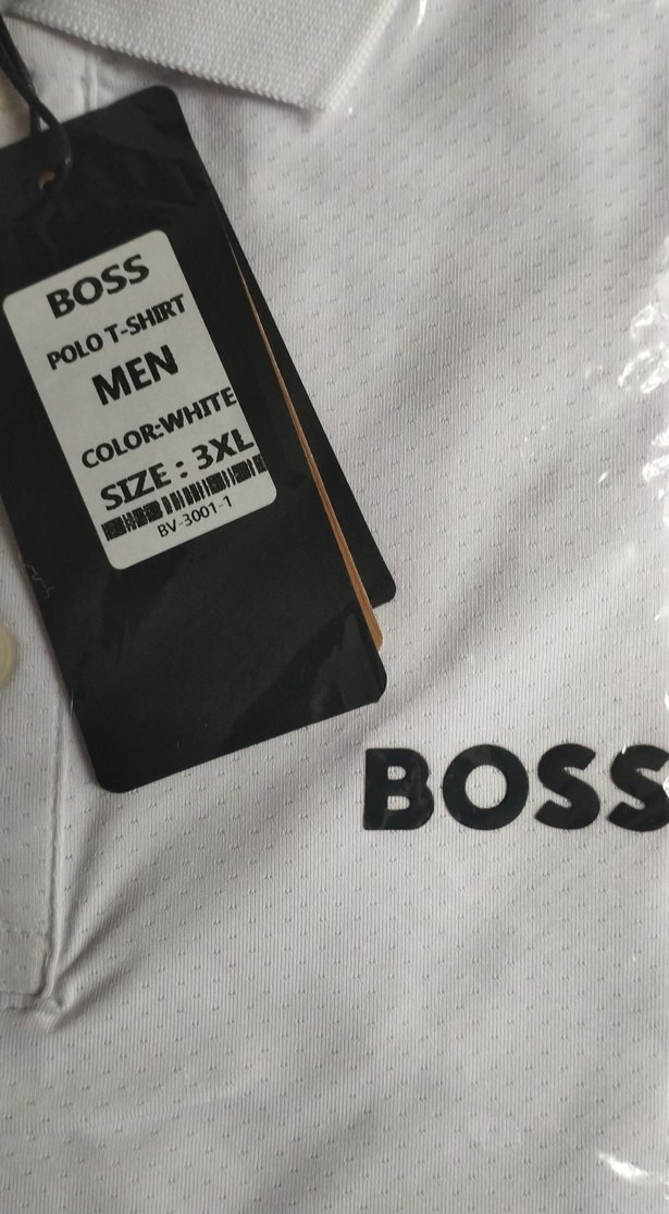 BOSS Beyaz Kısa Kollu Polo Tişört - Görsel 3