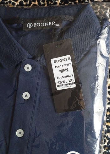 Erkek Lacivert Bogner Polo Yaka Tişört - Görsel 2