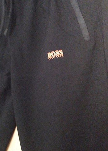 BOSS Siyah Fermuarlı Erkek Eşofman Altı - Görsel 2