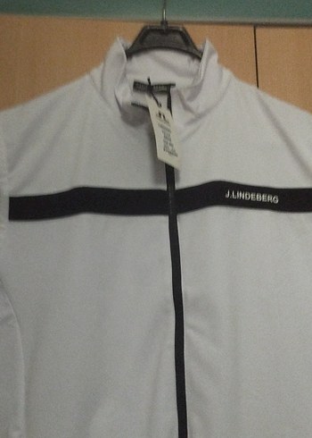 J.Lindeberg Beyaz Fermuarlı Erkek Yelek - Görsel 5