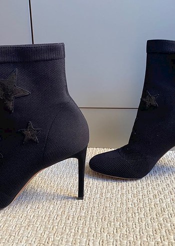 Valentino Valentino Garavani Siyah Nakışlı Yüksek Topuklu Kadın Bot