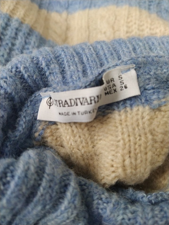 Stradivarius Crop Kazak - Görsel 3