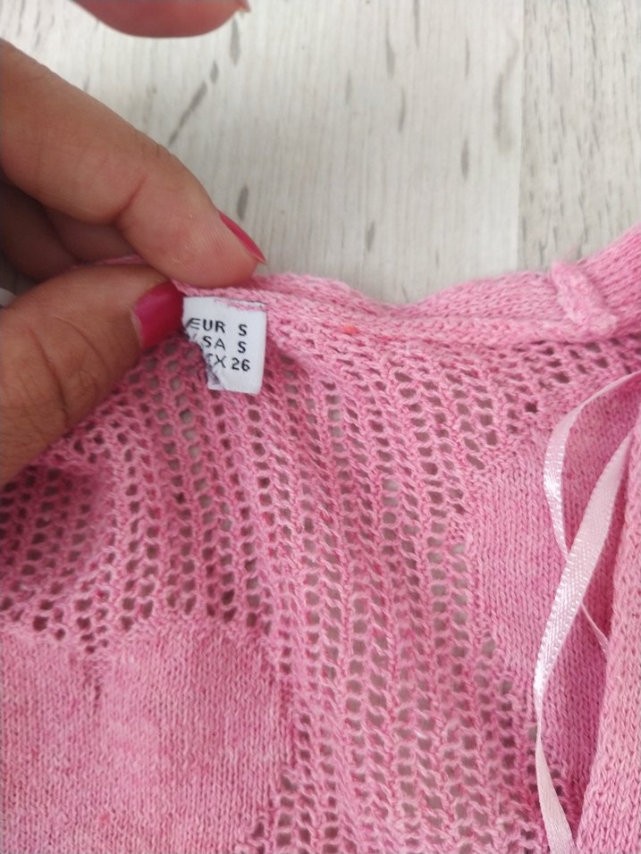 Pembe Crop Dar Hirka - Görsel 2