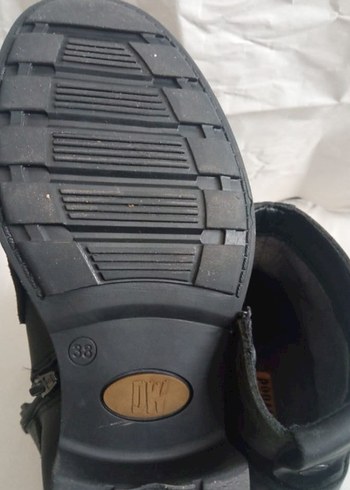 Erkek Siyah Deri Biker Botlar - Görsel 3