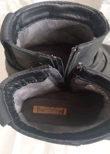 Erkek Siyah Deri Biker Botlar - Görsel 6