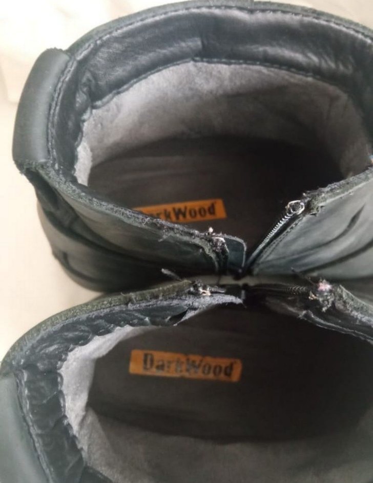 Erkek Siyah Deri Biker Botlar - Görsel 2