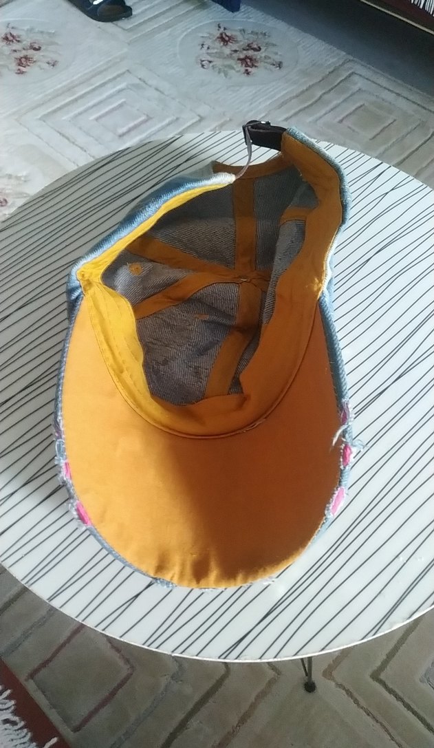 Boncuk Detaylı Kot Kadın Şapka - Görsel 2