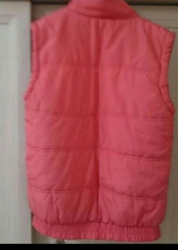 Pembe Kız Çocuk Fermuarlı Yelek - Görsel 2