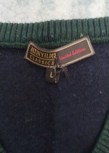 V Yaka Erkek Yün Kazak - Görsel 2