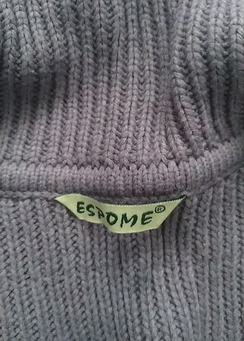 Mor Triko Kadın Hırka Notched Yaka - Görsel 2