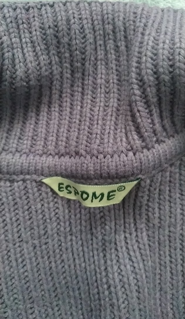 Mor Triko Kadın Hırka Notched Yaka - Görsel 2