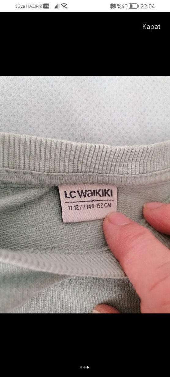 Uzun Kollu Basic Sweatshirt - Görsel 3