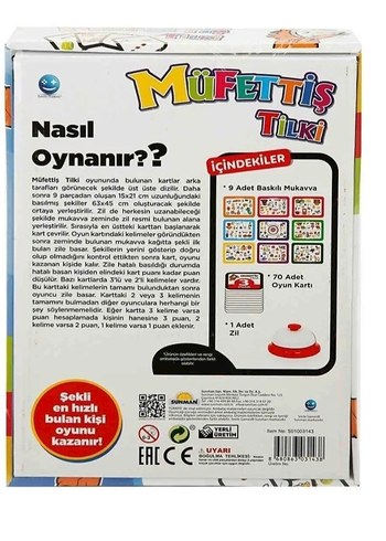 Diğer Müfettiş Tilki Eğitici Oyun Seti