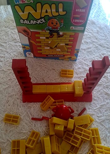 Diğer Duvar Denge Oyunu 44 Blok ve 2 Spatula