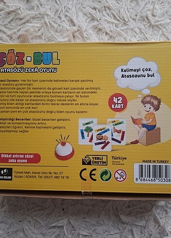 Beden ÇÖZ BUL (ATASÖZÜ ZEKA OYUNU)