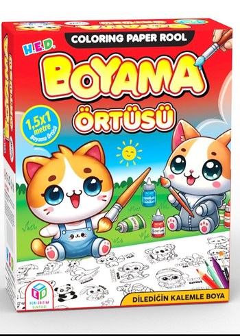 Renkli Boyama örtüsü 1,5x1 m