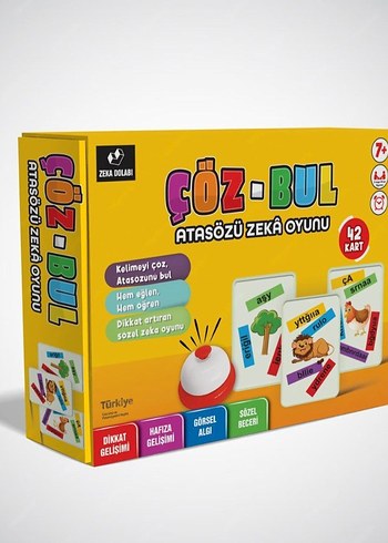 Çöz-Bul Atasözü Zeka Oyunu - 42 Kartlı