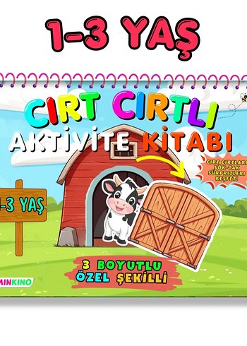 1-3 Yaş Cırt Cırtlı Aktivite Kitabı