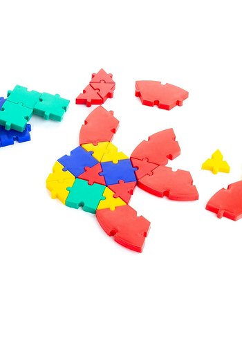 Beden Renk Çocuklar için Renkli H.E.D. Puzzle
