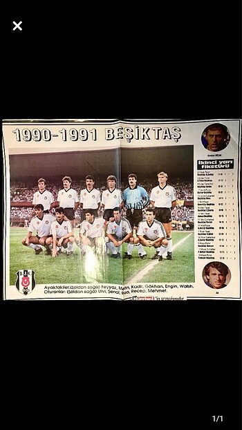 Beşiktaş 1990-91 posteri