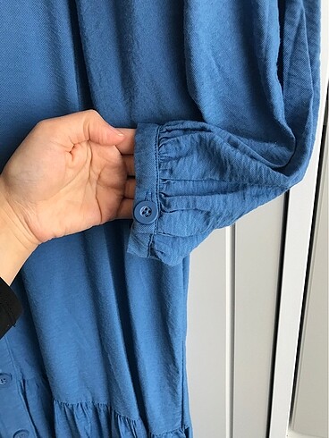 42 Beden mavi Renk modest lcw elbise