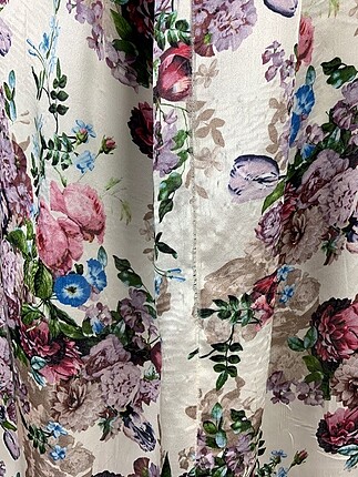 36 Beden çeşitli Renk Floral desenli saten elbise